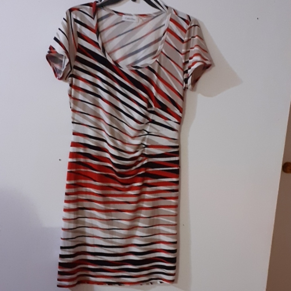 Striped dress three colors
